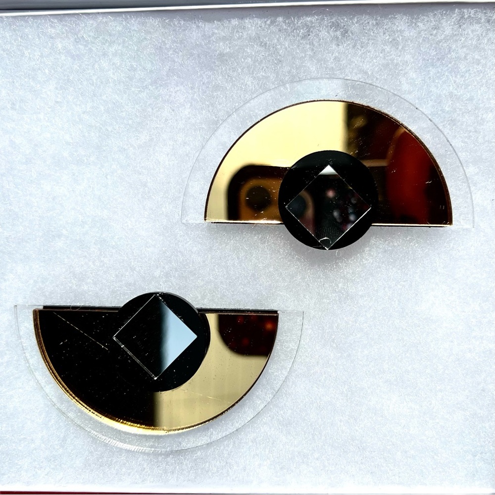 Price Drop Geometric Statement Earrings!! - image 3